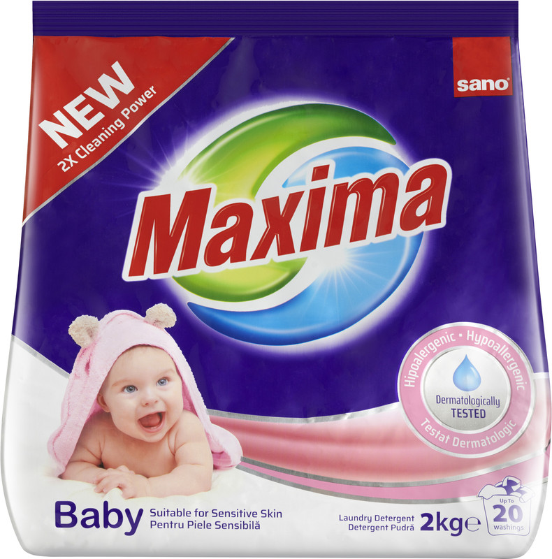 Порошок пральний SANO Baby, для дитячої білизни, 2кг